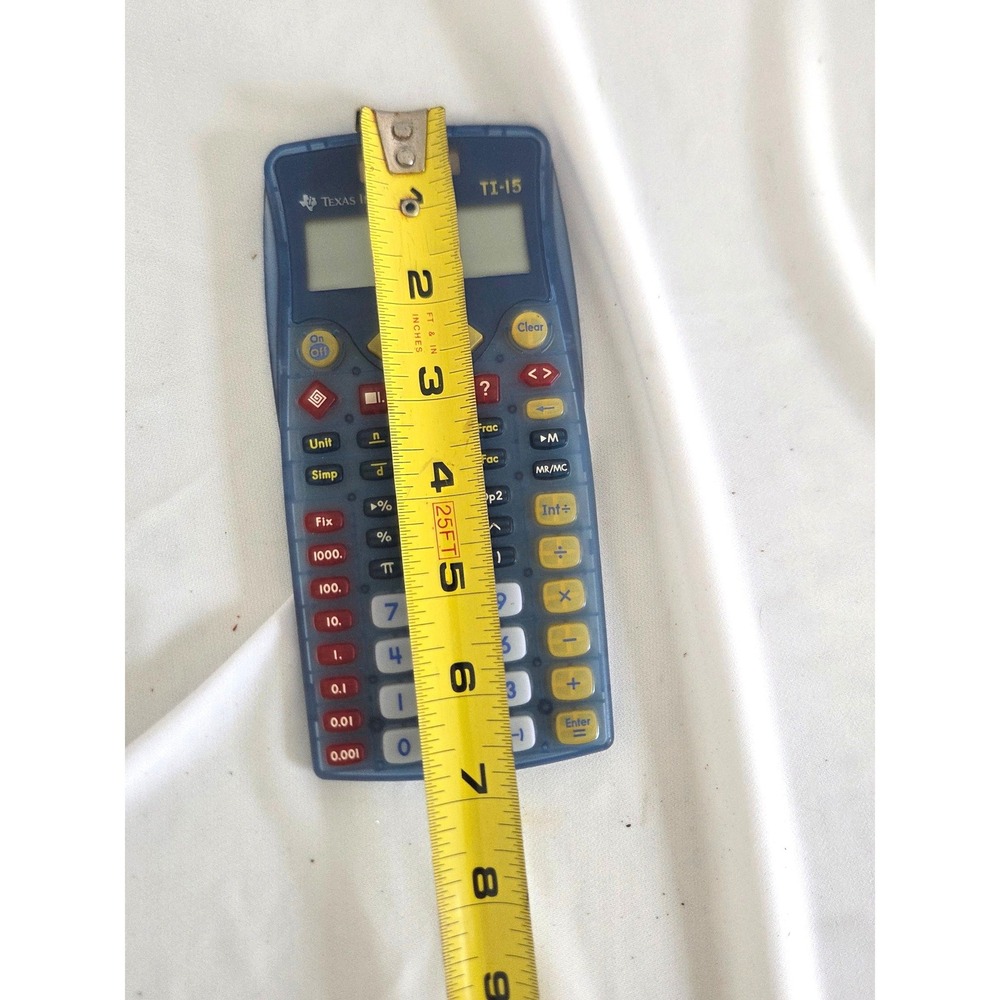 Texas Instruments Solar/Battery Explorer Element Calculator Translucent Blue - Picture 5 of 6